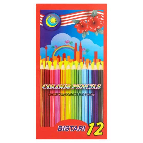 BISTARI 12 COLOUR PENCILS NO.C846-12L-ASL Store